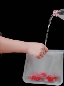 Plastik Kulkas Penyimpanan Silikon Reusable Bag Ziplock Silicone Bag Penyimpanan Makanan Plastik