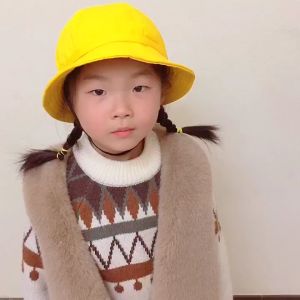 [Choo Choo Toy] Children Bucket Hat Yellow Hat Kids Cute Toddler Hat Topi Kanak-kanak 儿童帽子 - HAT02