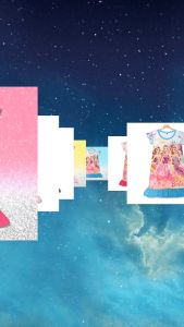 Girls Skirt Children Kids Long Dress Cartoon Palda ng mga Babae QGA005