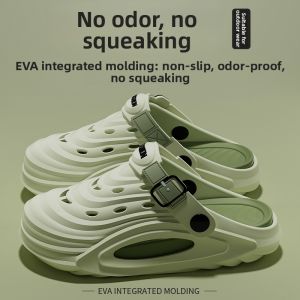 Mens Outdoor Casual Slip-On Shoes Anti-Odor Anti-Slip Wear-Resistant Summer Driving Sports Themed Clog Shoes Breathable