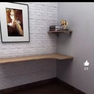 (2PCS) Adjustable wall mounted folding table bracket Triangle bracket Folding corner bracket