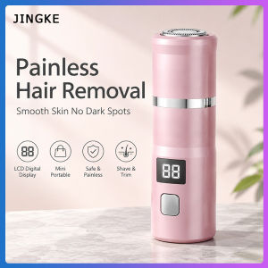 Taoxilife Portable Women Electric Hair Remover Smart LCD Display Lady Shaver IPX7 Waterproof Wet Dry Painless Trimmer for Facial Underarm Leg Body Type‑C Fast Charging Rose Gold Travel Razor