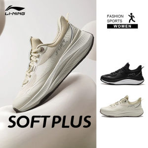 LI-NING SOFT PLUS  Womens Athleisure Running Shoes Professional Sport Sneaker AGLU088 Legit Official Store