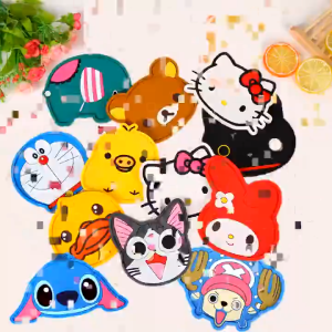 Combo 5 Lót Ly Silicon Hình Thú Dễ Thương Cách Nhiệt Chống Trượt Bảo Vệ Bàn Trang Trí Uống Nước