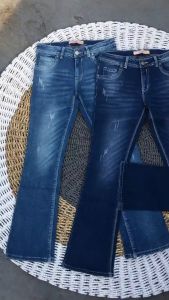 Celana Jeans Wanita Dewasa Model terbaru Celana Cutbray Lipat Wisker Wanita Kekinian