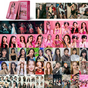 55 Pcs Gidle 《I Feel 》Mini Cards K-pop Solo QUEENCARD YUQI MINNIE SHUHUA SOYEON MIYEON Album Lomo Card Kpop Memo Photocards