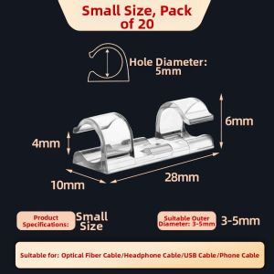 Self-Adhesive Wire Organizer Cable Clips
