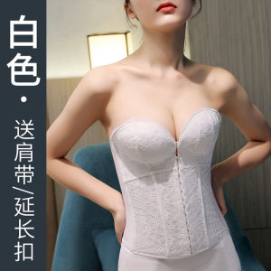 Invisible Wedding Dress Photoshoot Bra No Underwire Anti-slip Gathered Chest Shaper Wedding Party Dress Lingerie