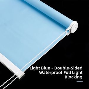 No Drill Lightproof Water-resistant Roll-up Curtain
