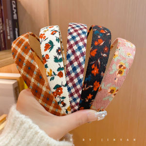 หมวกคลุมผมสไตล์ฮ่องกงย้อนยุคสำหรับผู้หญิง ฤดูใบไม้ร่วง/ฤดูหนาว ขอบกว้าง หมวกคลุมผมลายดอกไม้ ทรงสูง หมวกคลุมผมแบบใหม่ปี 2023