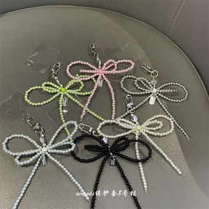 Mặt Dây Chuyền Hình Con Bướm Ngọc Trai Phong Cách Hàn Quốc Dành Cho Điện Thoại Di Động Túi Xách Chìa Khóa Xe Hơi Tai Nghe Phụ Kiện Điện Thoại Di Động