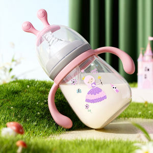 180/300ml Newborn Baby Bottle made of PP material wide-mouth baby bottle soft silicone nippleChristmas gifts