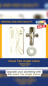Hawk #304 Stainless Steel High-Quality Twin Head Angle Valve for Plumbing Fixtures