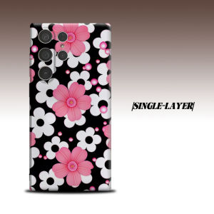 Pink Bloom For Samsung Galaxy S26 S25 S24 A56 A36 Dual Layer Luxury Fashion Full Lens Protective Case