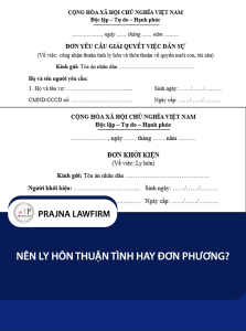[HỎA TỐC] 06 Mẫu Đơn Ly Hôn 2026 (03 Thuận Tình + 03 Đơn Phương) + Hướng Dẫn Chi Tiết P3| Prajnalaw