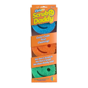 Scrubdaddy Smiley Face Mummy Double-Sided Magic Cleaning Brush Strong Decontamination Sponge Washing Pot Bowl Classic Dad