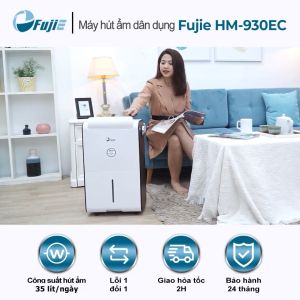 Máy hút ẩm thông minh FujiE HM-930EC công suất hút ẩm lớn 35L/ngày dùng cho phòng 60-80m2 sấy quần áo bảo hành 2 năm