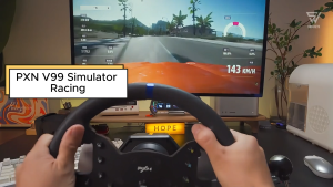 【SG】PXN V99 Detachable Racing Wheel Magnetic 3 Pedals Set H Pattern Shifter PS4 PS5 Xbox PC Sim Driving