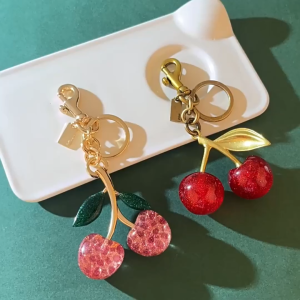 AI-C1391 Hiasan Tas Fashion / Gantungan Tas Cherry Lucu / Aksesoris Tas Buah Ceri / Bag Charm