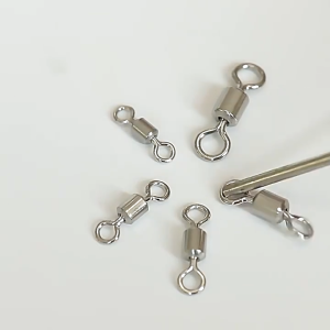 PH Stock COD 50pcs/Box 5 Sizes Fishing Snap Swivels 18-30mm Quick Change Lure Connector