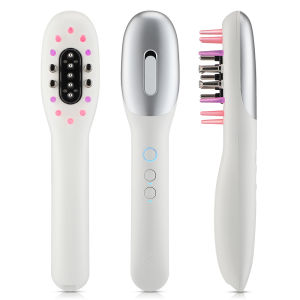 Electric Hair Growth Comb Scalp Massager RF Red Blue light Therapy Micro-current High Frequency Massage Anti-Hair Loss Comb