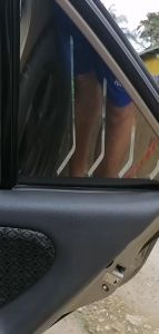 2PC Proton Wira Window Cover Mustang Louver Shark Car Mirror Cover Rear Triangle Window Cover Car Door Visor Sun Protector Sunshade Sunshield Car Accessories Aksesori Kereta Wira Sedan Wira Aeroback