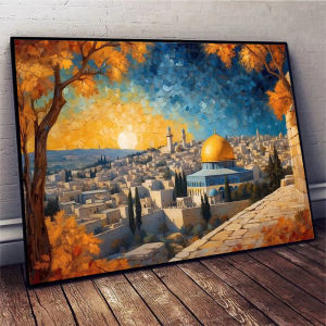 Jigsaw Puzzle 500/1000/1200/2000PCS Al-Aqsa Mosque Jerusalem Islamic Art Brain Teaser Puzzle Calming Hobby Gift Frameless
