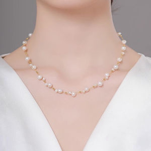 Wrap Freshwater Pearl Necklace Luxury Elegant