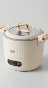 Shanben Micro-pressure Rice Cooker Titanium Coated Dormitory One Person Frying Steaming and Boiling Non stick Pot Insulation Multi functional Rice Cooker
