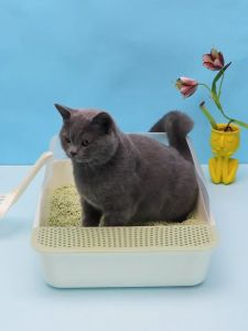 ห้องน้ำแมว กระบะทรายแมว ห้องน้ำหมา พร้อมที่ตักทราย ขนาดหนึ่งในราคาลด