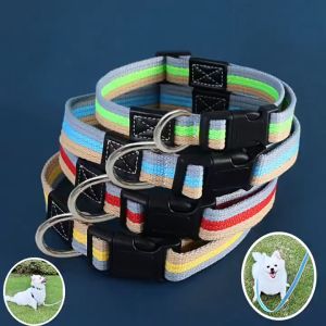 Bộ dây dắt Chó kèm vòng cổ bằng vải canvas chắc chắn dây dài 1.5m - Love Pets Shop