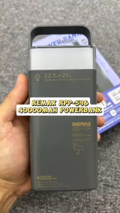 【CCC 3C Certified 】Remax RPP-596 40000mAh Powerbank RGB Outdoor Camping Power Bank 22.5W Large Capacity Remax Powerbank l Original