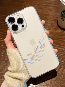 Colorful Fish Silicone Phone Case for Apple 17/16 iPhone 15 Womens New Model 14Plus Transparent 13ProMax Summer 12Mini HighEnd 11Attractive XS Air Soft XR