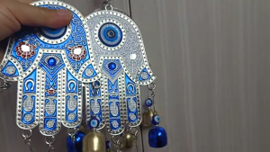 BHQ COD กระดิ่งโมบาย กระดิ่งลม EVIL EYE ดวงตาปีศาจ ขับไล่สิ่งชั่วร้าย  เรียกทรัพย์ เสริมฮวงจุ้ย