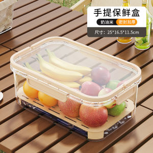 Portable Mobile Fridge Freshness Locking Fruit Preservation Box Carry-On Cold Storage Container for On-The-Go