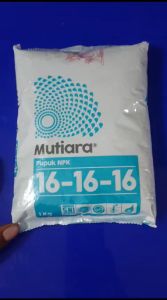 PUPUK NPK MUTIARA 16-16-16 KEMASAN 1 KG TERSEDIA KEMASAN EKONOMIS