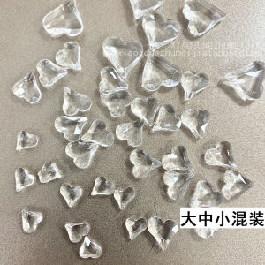 Transparent White Nail Drill Jewelry Sharp Bottom Irregular Shaped Nail Decorations in Bulk Pigeons Egg Drill Sugar Cube Drill
