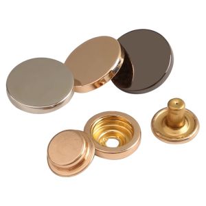 กระดุมโลหะแบบไม่ต้องเย็บ กระดุมแบบดัน กระดุมเด็กและพ่อแม่ กระดุมผ้าฝ้ายผสมสำหรับเสื้อผ้า กระดุมสี่เหลี่ยมเล็ก