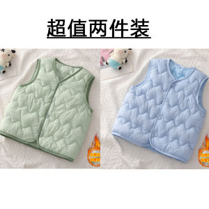 Thickened Cotton Baby Vest Autumn Winter Outerwear Warm Stylish Infant Jacket Polo Shoulder Childrens Clothes Polyester Fiber