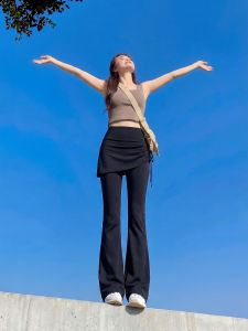 V.C.I | Flare Leg Black High Waist Pants