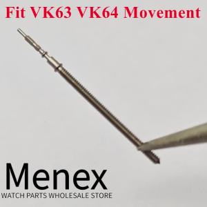 Menex Stainless Steel Watch Stem Replacement Rod Fit VK63 VK64 Quartz Movement Watch Repair Spare Parts For Watchmaker Wholesale