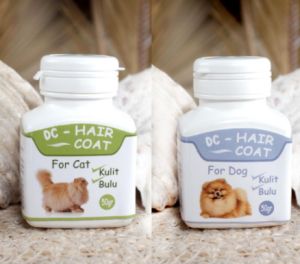 DC HAIR COAT VITAMIN BULU LEBAT LEMBUT DAN GAK RONTOK UNTUK KUCING DAN ANJING