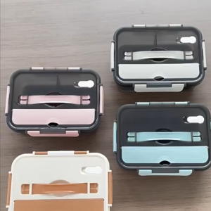 Gratis Ongkir - Kotak Makan 3 Sekat / Kotak Bekal Simpel Kekinian