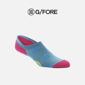 ถุงเท้าเรือกันลื่นระบายอากาศสำหรับผู้หญิง G/FORE ถุงเท้าสั้นทรงคลาสสิกระบายอากาศได้ดีสำหรับฤดูร้อนปี 2022