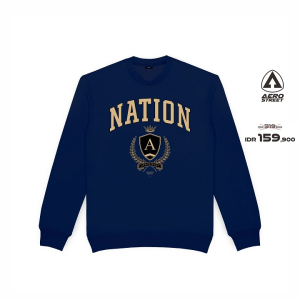 Aerostreet Crewneck Nation Navy Man BADAA