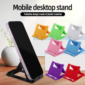 Giá Đỡ Điện Thoại Bằng Nhựa Gấp Gọn Mini Đa Năng Bộ 8 Màu Thiết Kế Sáng Tạo Dùng Được Cho Máy Tính Bảng Để Bàn