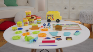Play-Doh School Day Adventures Playset with Playmat 15 Tools 9 Colors Preschool Toys for 3 Year Olds & Up