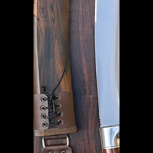 Pisau Tebas Kukri - Baja Full Tang Senokeling