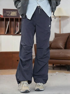 Spring Autumn Mens Workwear Outdoor Quick Dry Casual Cargo Pants Design Sensation Loose All-Match Three-Proof Sports Paratrooper Pants