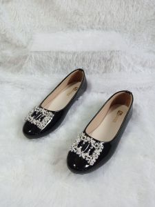 N3 Shoes Flat Shoes Wanita glosy01 Sepatu balet Kekinian